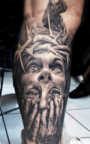 3d jesus cross tattoo on back. Pin on Tats and piercings