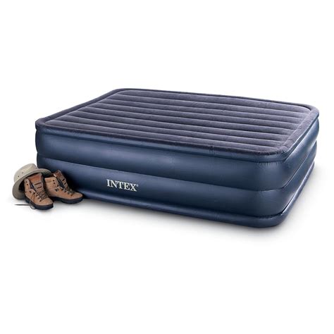 Intex Queen Air Bed Mattress With Built In Electric Pump 115699 Air Beds At Sportsmans Guide