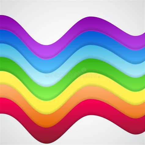 Abstract Colorful Rainbow Waves Stock Vector Illustration Of Business