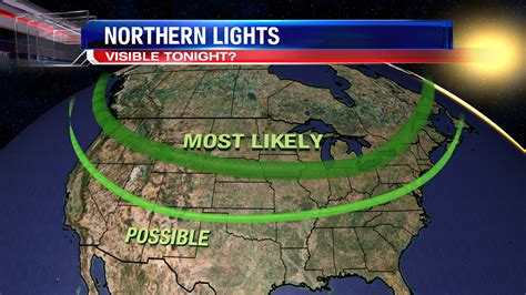First Warn Weather Team Northern Lights Visible Tuesday Evening