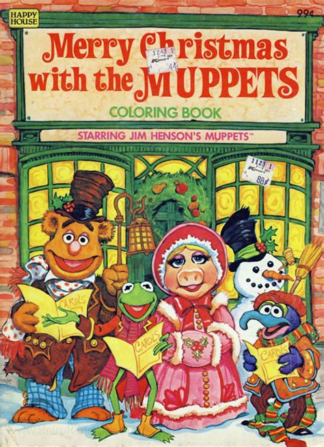 Muppets Jim Hensons Merry Christmas With The Muppets Coloring Books