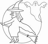 Witch Coloring Pages Printable Kids sketch template