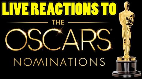 live reactions to the oscar nominations 2016 youtube