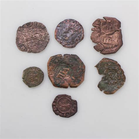 7 Ancient Foreign Copper Coins Property Room