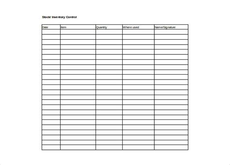 The contents on the stockcount sheet have been included in an excel table. Inventory Spreadsheet Template - 50+ Free Word, Excel ...