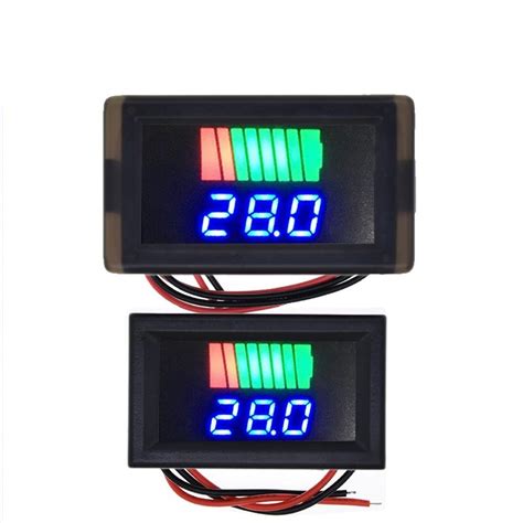 Car Battery Charge Level Indicator 12V 60V Lithium Battery Capacity