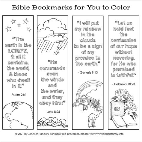 Printable Bible Bookmark Template