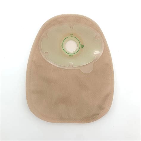 One Piece Closed Ostomy Bag Colostomy Bag With Hydrocolloid Baseplate