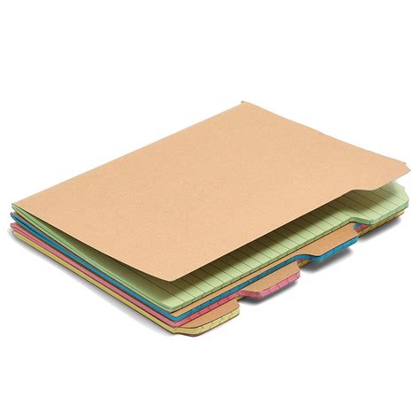 4 Packs Kraft Tabbed Notebooks Notepads Note Book Pad College Ruled