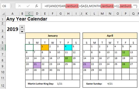 Excel Calendar Template Date Formulas Explained Laptrinhx