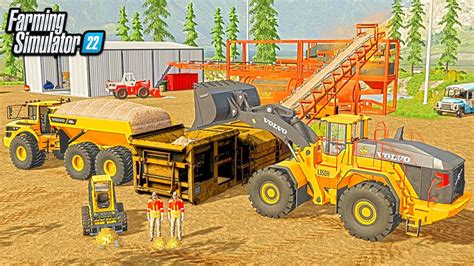 Starting A Large Gold Mine Operation New Dig Site Farming Simulator Youtube