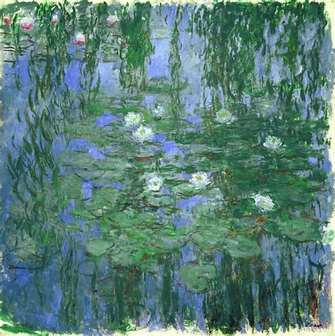 Claude Monet Nympheas Bleus Blue Water Lilies Dateperiod 1916 1919