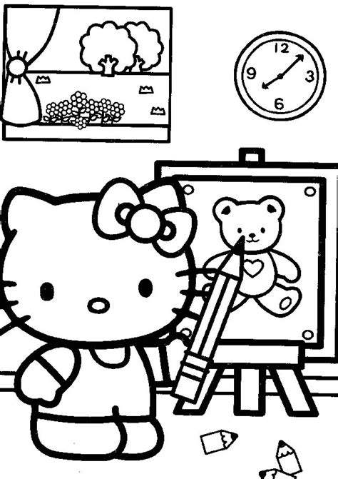 Hello Kitty Coloring Printable