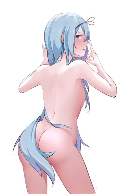 Rule 34 Ass Back Blue Hair Blush Bugegehaibugouse Completely Nude Copyright Request Female