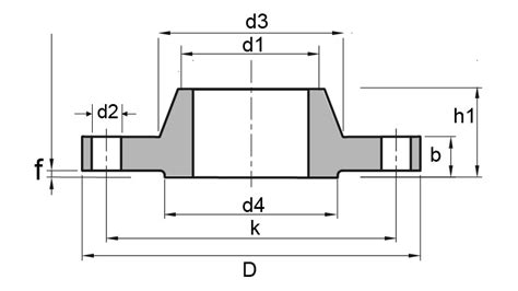 Din 2566 Pn10pn16 Threaded Flange Dimensions Technical Drawings Weight