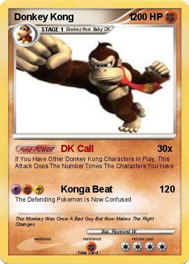 Pokémon Donkey Kong 1 3 3 Dk Call My Pokemon Card