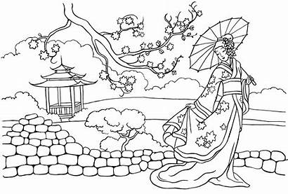 Coloring China Princess Pages Kingdom Fairy