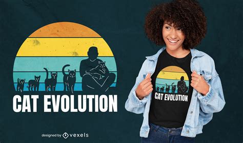 Cat Evolution Pet T Shirt Design Vector Download