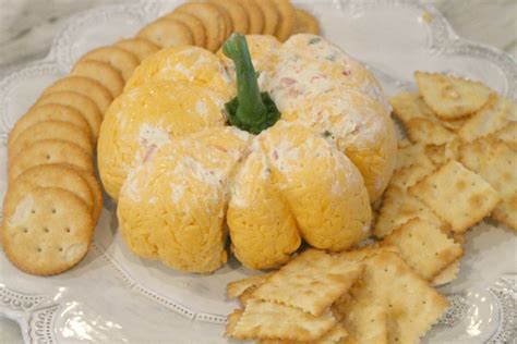 Pumpkin Shaped Cheese Ball Recipe Home Of Malones