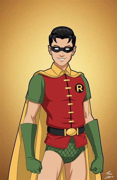 robin dick grayson first appearance by phil cho on deviantart