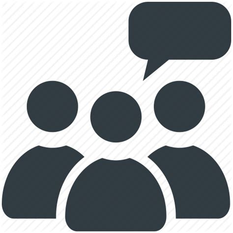 Group Discussion Icon At Collection Of Group