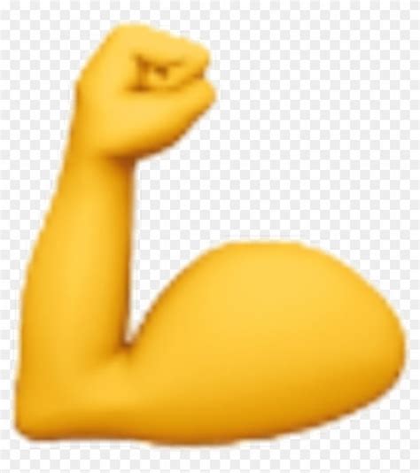 Emoji Emojis Yellow Hand Power Muscle Ios Iphone Emoji Hd