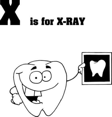 Color the squares with the letter x coloring page. Letter X is for X Ray coloring page | Free Printable ...