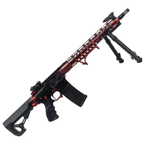 Tss Custom Ar 15 “centaurides” 223556 16″ Anodized Red Rifle Texas