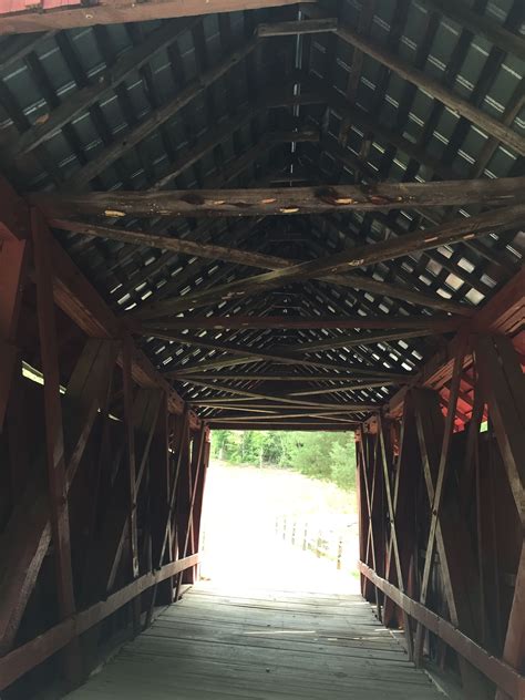 Interior Of Campbells Covered Bridge In Gowansville Sc Paul Chandler