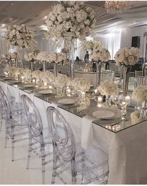 White Wedding Reception Decor White Weddings Reception All White