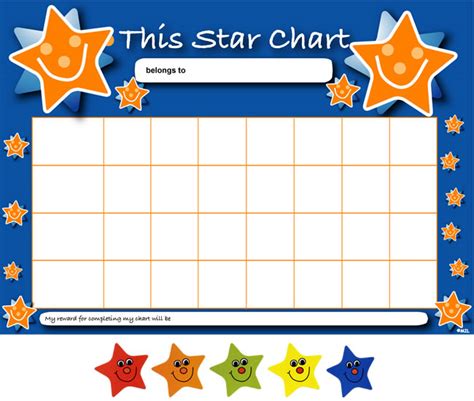 Free Printable Star Chart Template Printable Templates