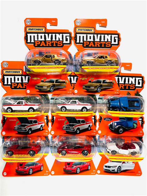 Matchbox 2022 Moving Parts Factory Sealed Case B 8 Cars Jcardiecast