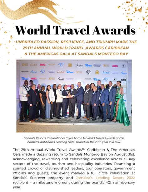 The 29th Annual World Travel Awards™