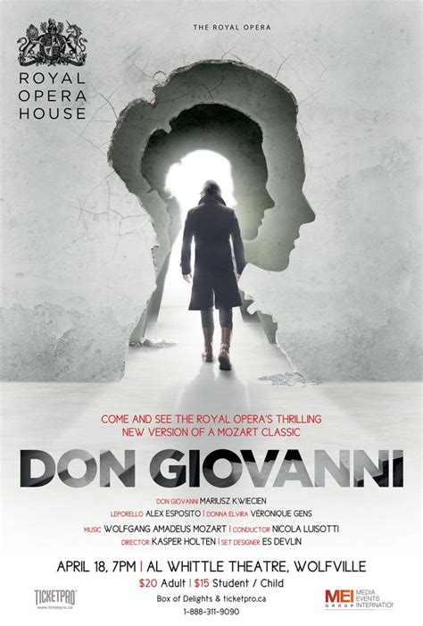 Don Giovanni The Royal Opera Music Poster Design Theatre Poster Opera