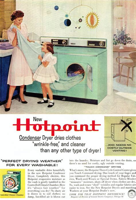 Hotpoint Washer Dryer 1959 Hotpoint Vintage Laundry Vintage