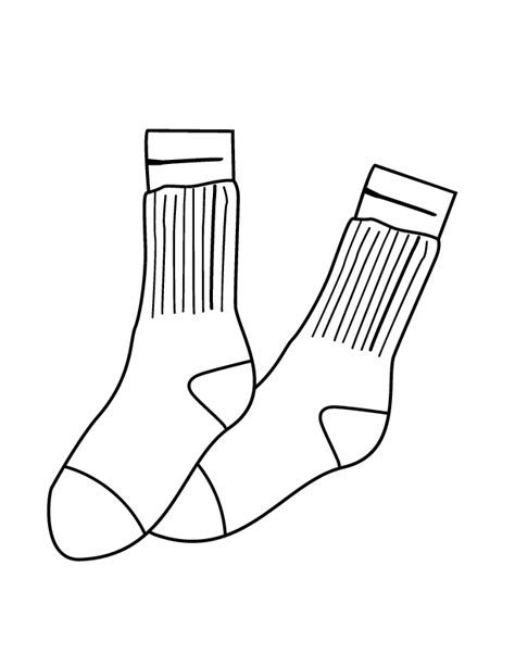 Sock Coloring Page at GetColorings.com | Free printable colorings pages