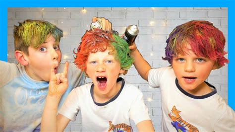 3 Color Of Hair Dye Challenge Fun Play Video For Kids Youtube