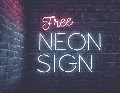 Neon Sign | FREE After Effects Template | Neon signs, Neon, After