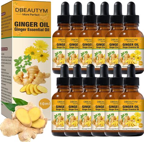 12 Pack Ginger Oil Lymphatic Drainage Massage Oil India Ubuy