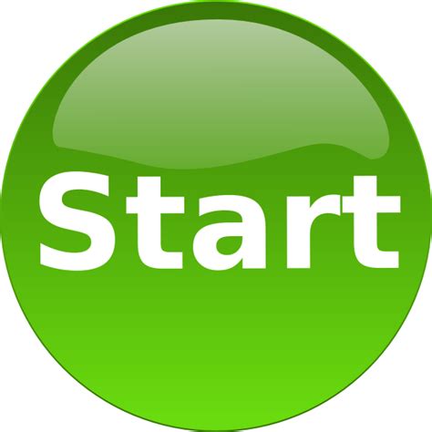 Green Start Button Png Transparent Background Free Download 44879