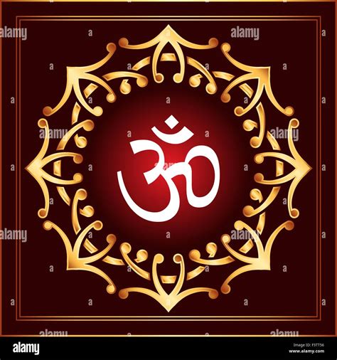 Aum Om The Holy Motif Vector Art Stock Vector Image And Art Alamy
