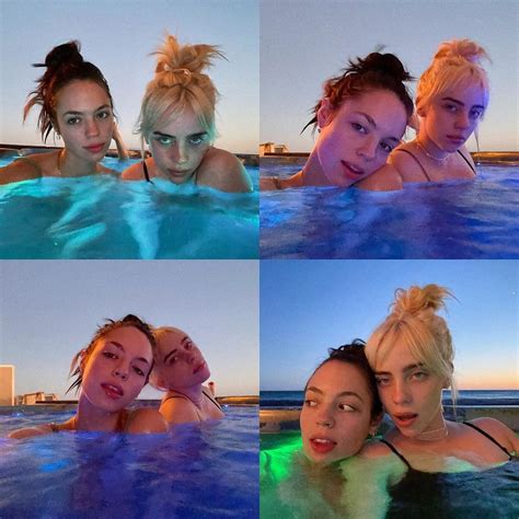 Billie Eilish In A Swimsuit With Claudia Sulewski