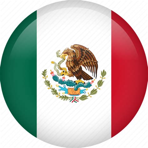 Circle Country Flag Mexico National Icon