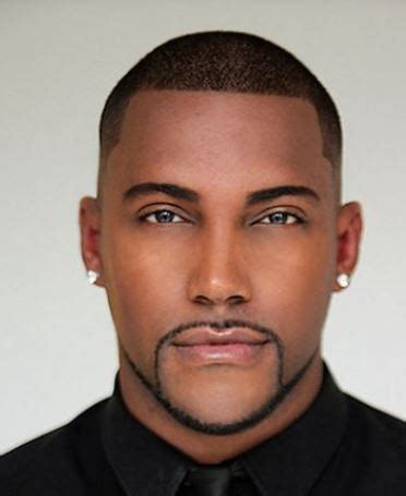 For several decades, standard haircut for men is spiked and short. Clean cut black man hairstyles with very short hair.JPG