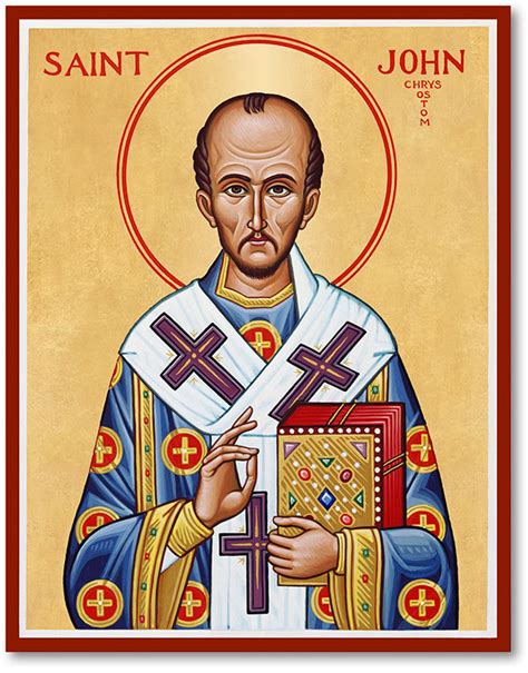 Men Saint Icons St John Chrysostom Icon Monastery Icons