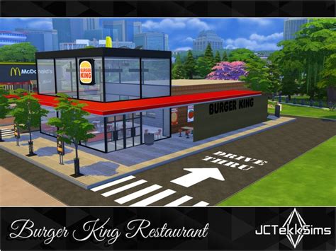 Mod The Sims Burger King Restaurant In 2023 Sims House Design Sims
