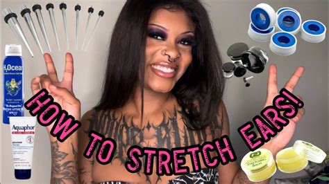 how to stretch your ears the right way ear stretching tips youtube