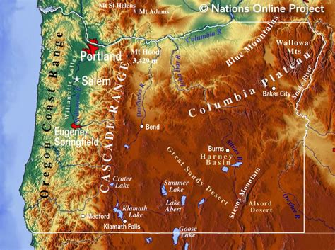 Washington Mountain Ranges Map Draw A Topographic Map