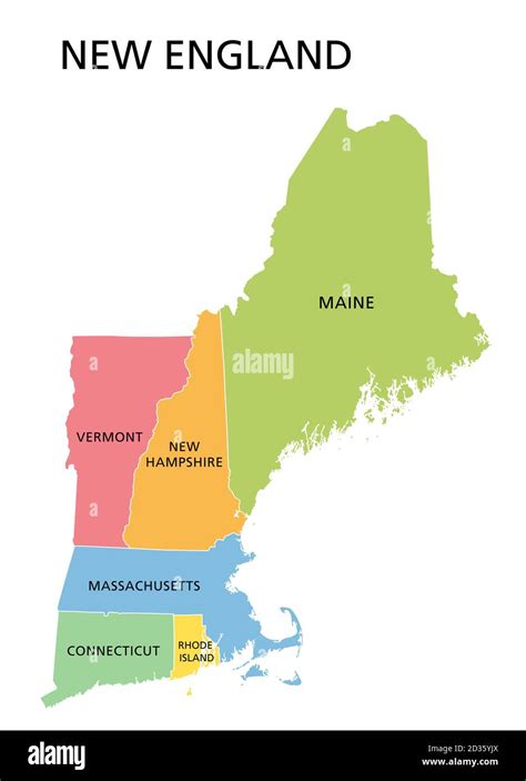 Map Of The New England Region World Map