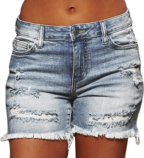 Kurze Hose Damen Sommer Jeans Basic Jeansshorts Sexy Bequeme Hohe